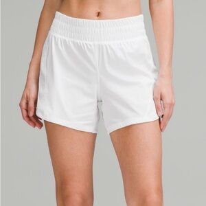Lululemon Track That High-rise Shorts | size 10 | White | NWT | 5”- lined